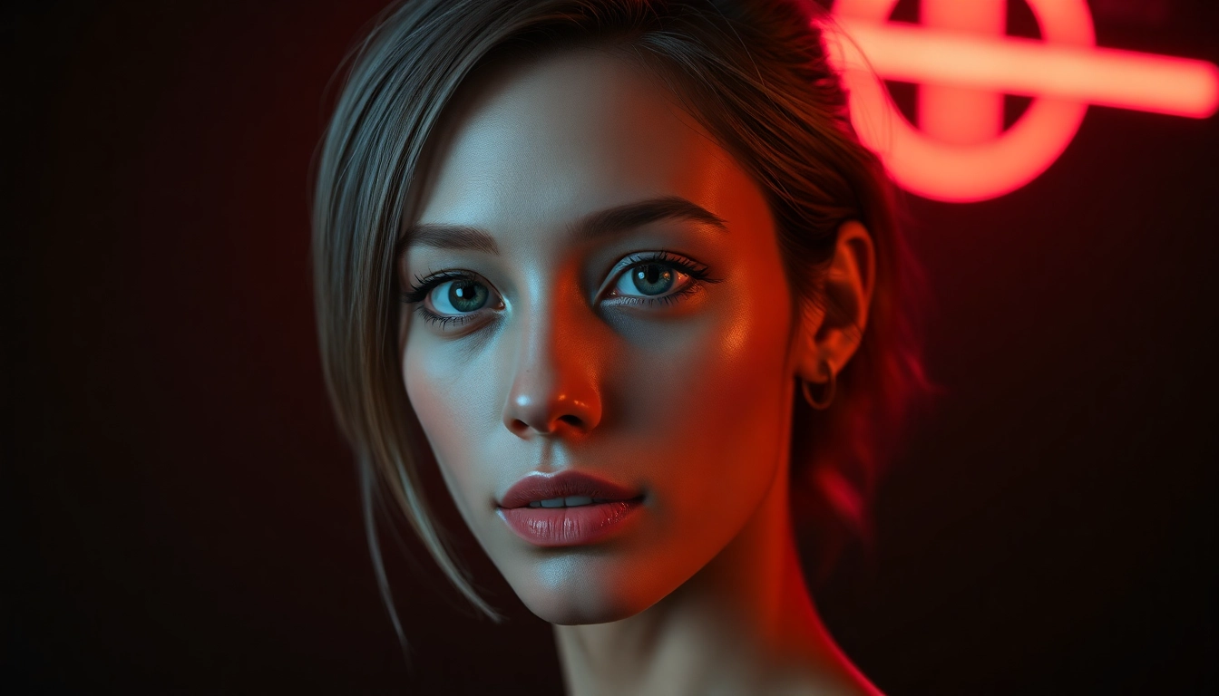 NSFW Image Generator: Realistic AI art scene rendered in a neon-lit studio with cinematic mood.