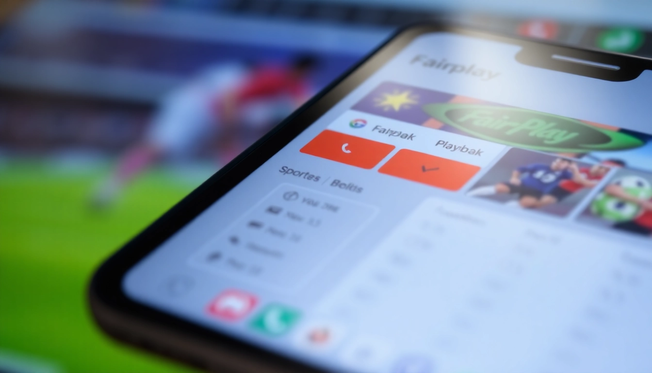 Effortless betting with the Fairplay app on mobile device showcasing real-time odds and casino games for Indian users.