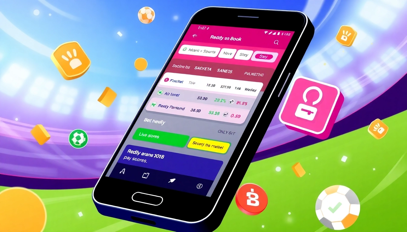Reddy Anna Book ID on mobile screen with live sports betting, secure icons, and vibrant interface for easy access