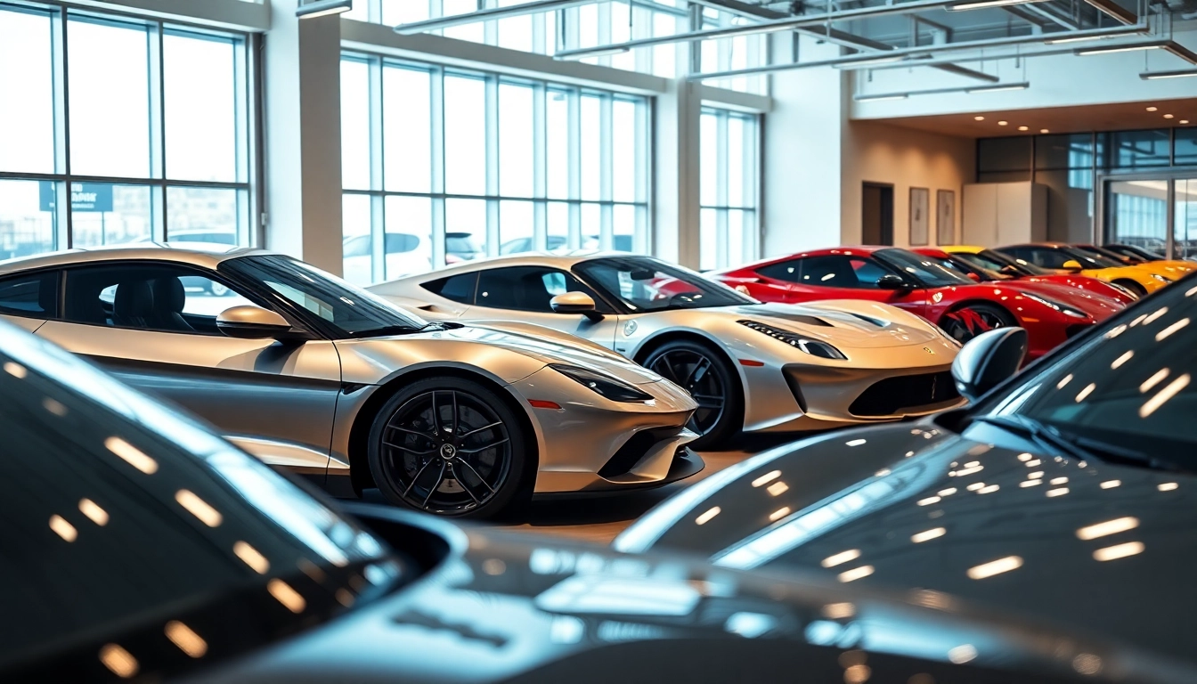 Compro auto sportive showcasing luxury sports cars ready for sale or purchase in a professional