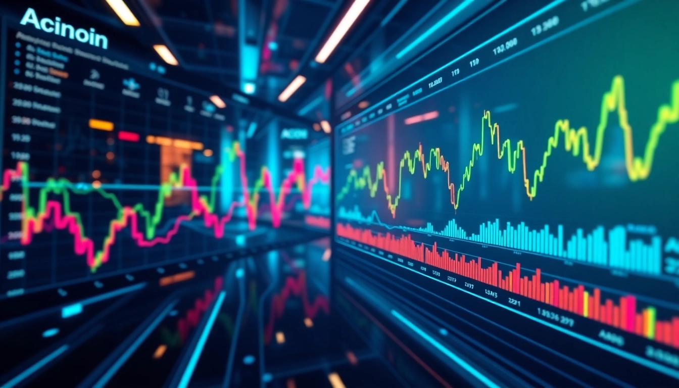 Aicoin analytics dashboard showing live market data, charts, and trading indicators for
